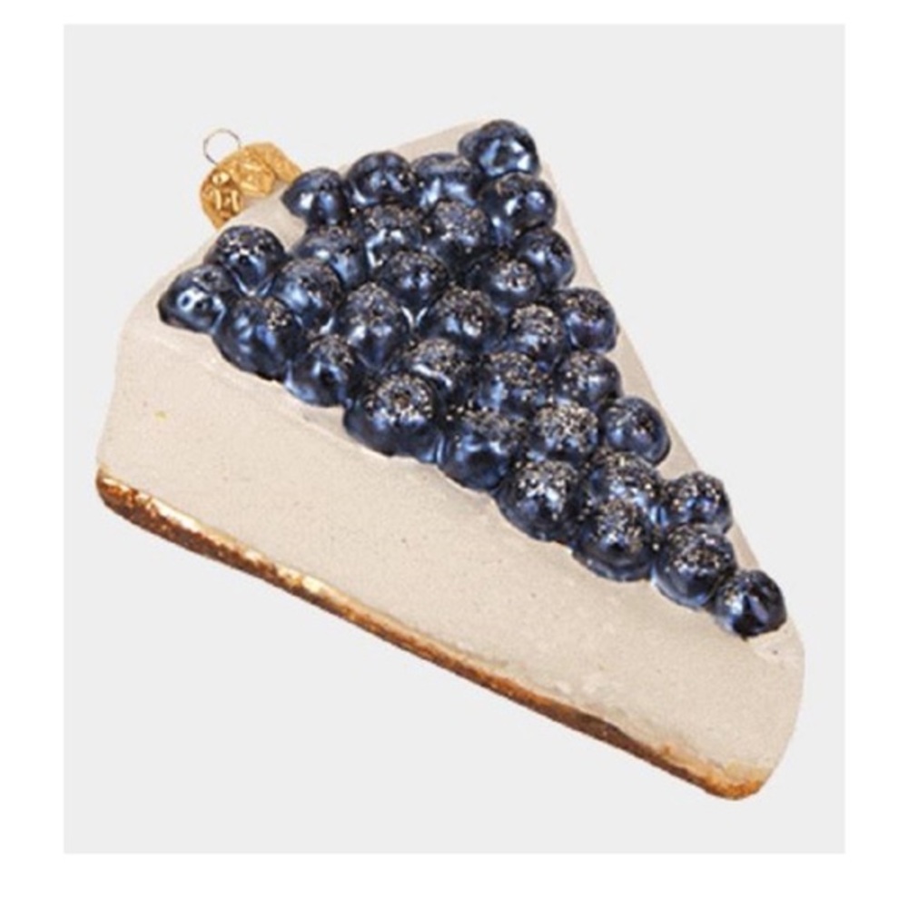 New!Blueberry Cheesecake Slice Polish
Glass Christmas Tree Ornament
Dessert Food